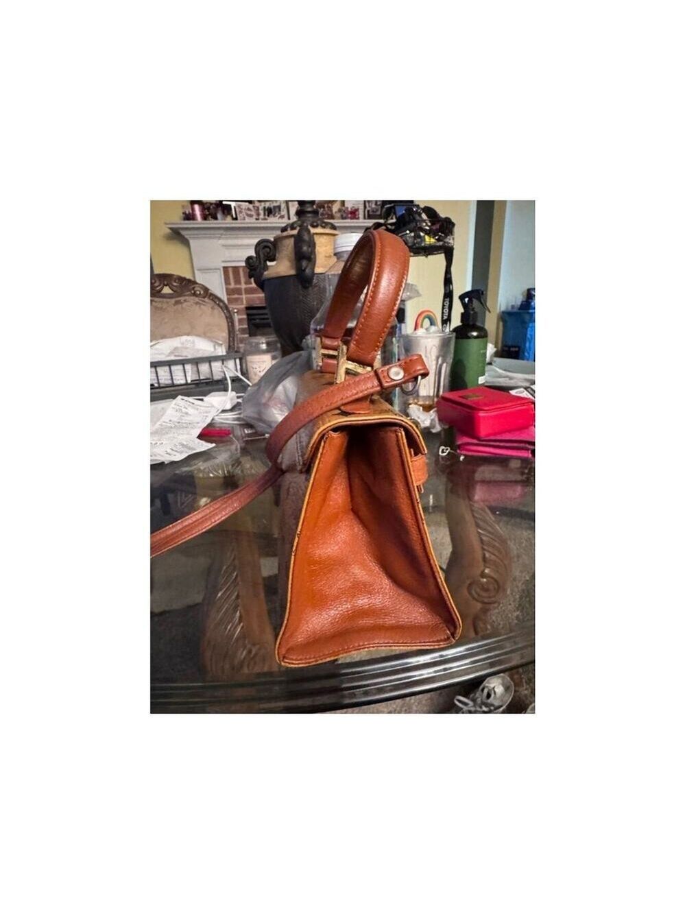 MCM Mini Visetos Kelly Heritage Satchel - Picture 10 of 11